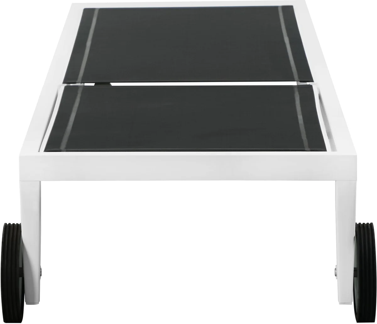 Nizuc - Outdoor Patio Chaise Lounge Chair - Black