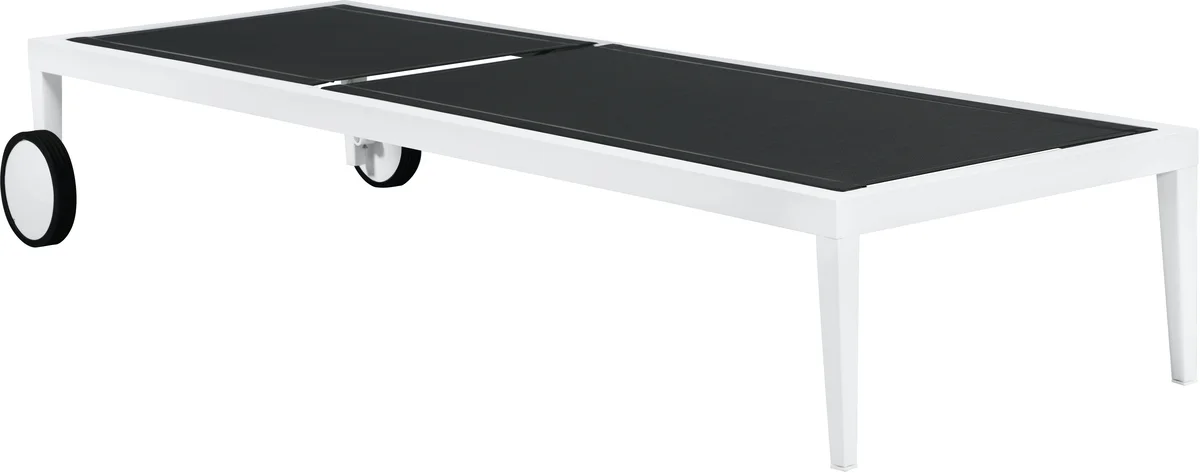 Nizuc - Outdoor Patio Chaise Lounge Chair - Black