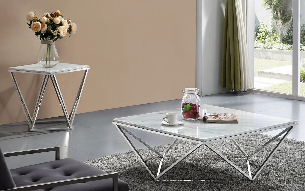 Skylar - Coffee Table - Pearl Silver - View 2