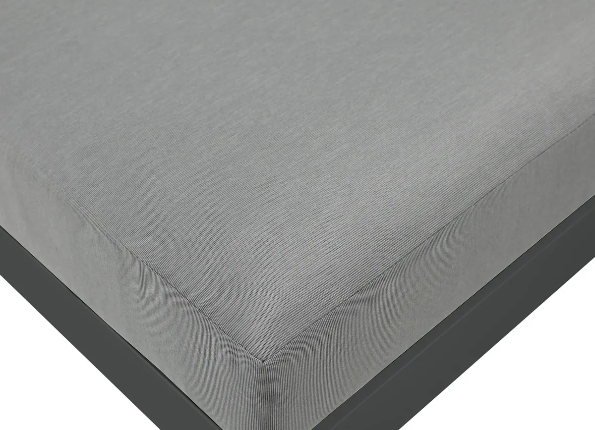 Nizuc - Outdoor Patio 8 Piece Modular Sectional With Gray Frame - Gray