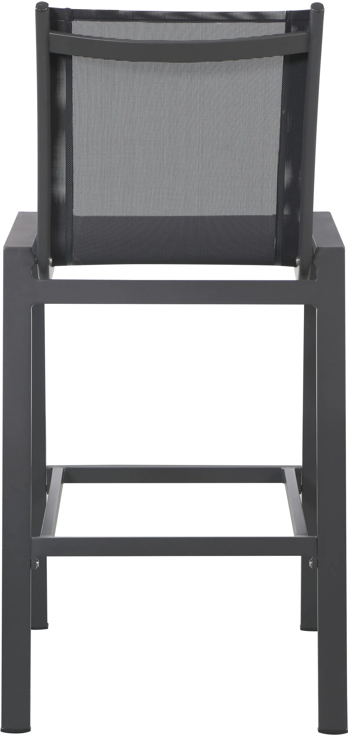 Nizuc - Outdoor Patio Barstool With Gray Base (Set of 2) - Black