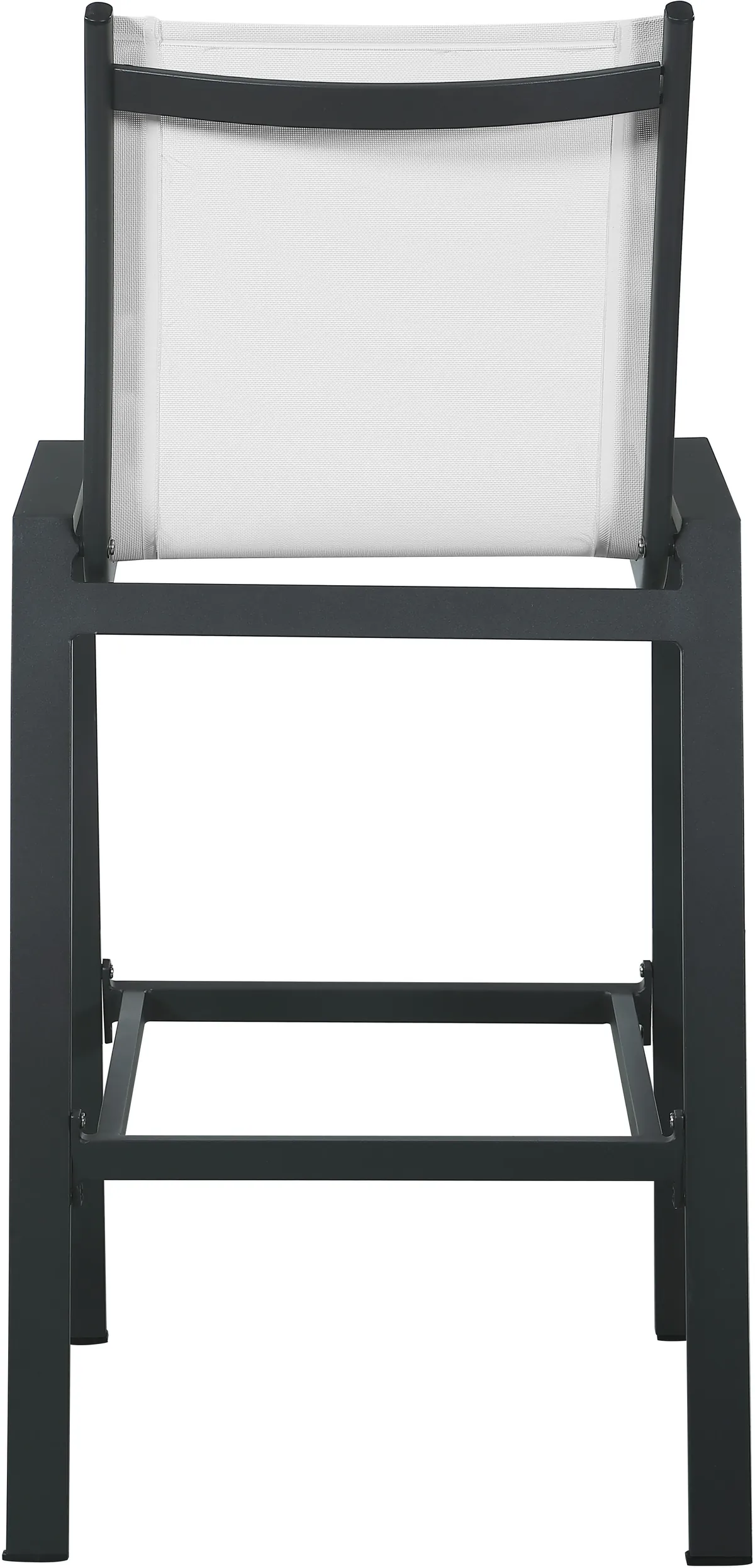 Nizuc - Outdoor Patio Barstool With Gray Base (Set of 2) - White