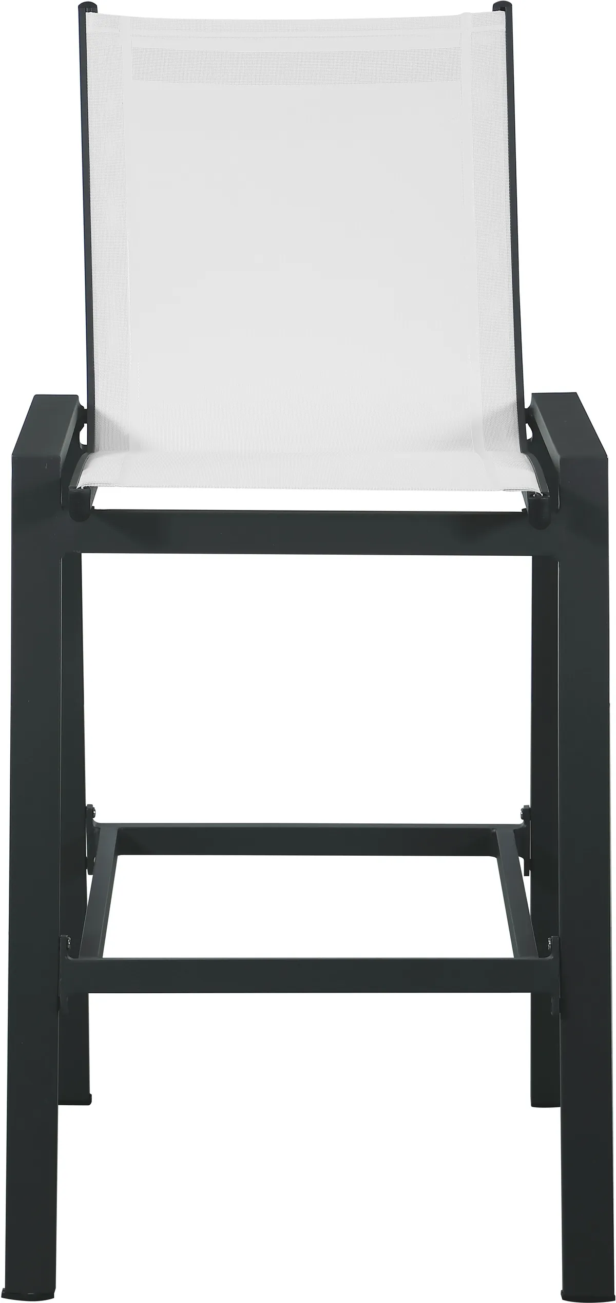 Nizuc - Outdoor Patio Barstool With Gray Base (Set of 2) - White