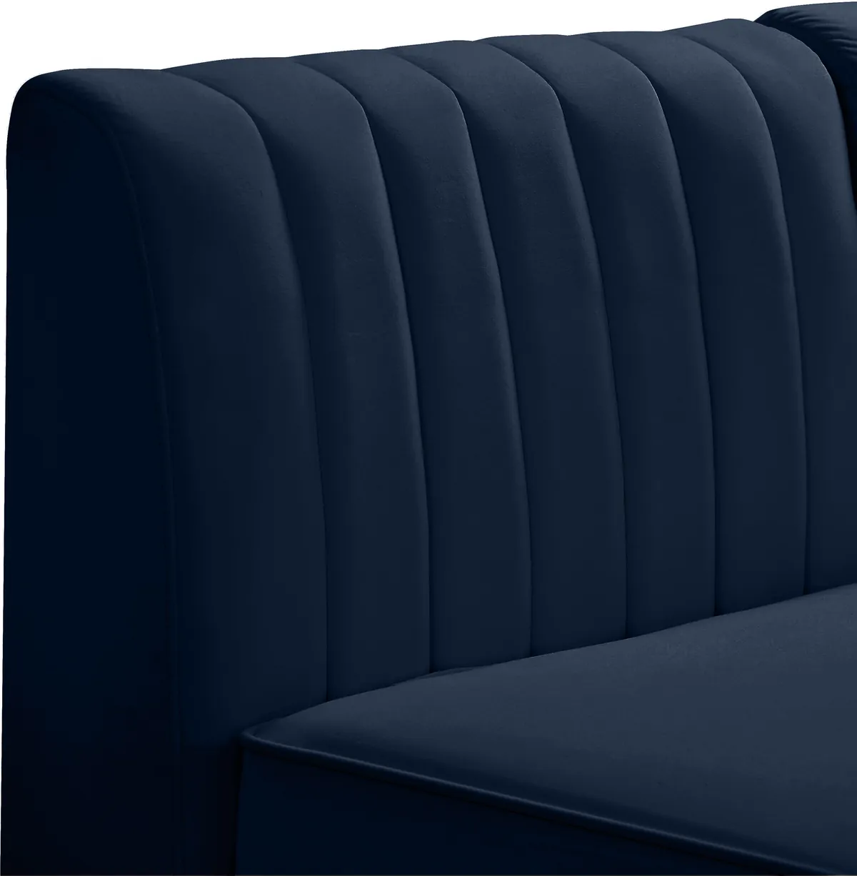 Alina - 4 Piece Modular L-Shaped Sectional - Navy