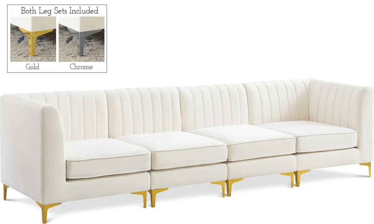 Alina - 4 Piece Modular Sectional - Cream