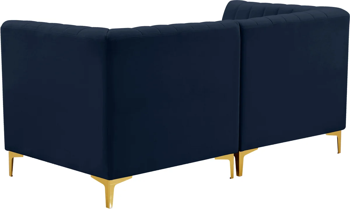 Alina - 2 Piece Modular Sectional - Navy