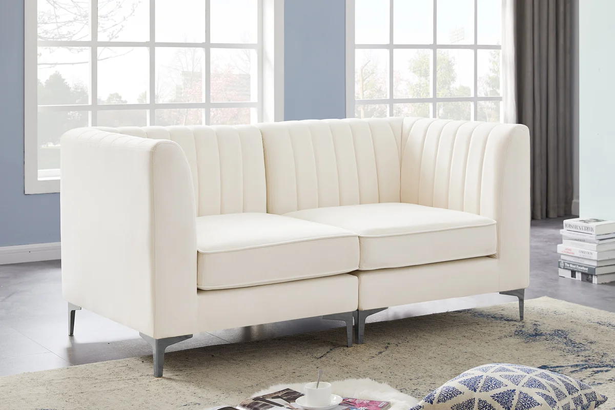 Alina - 2 Piece Modular Sectional - Cream