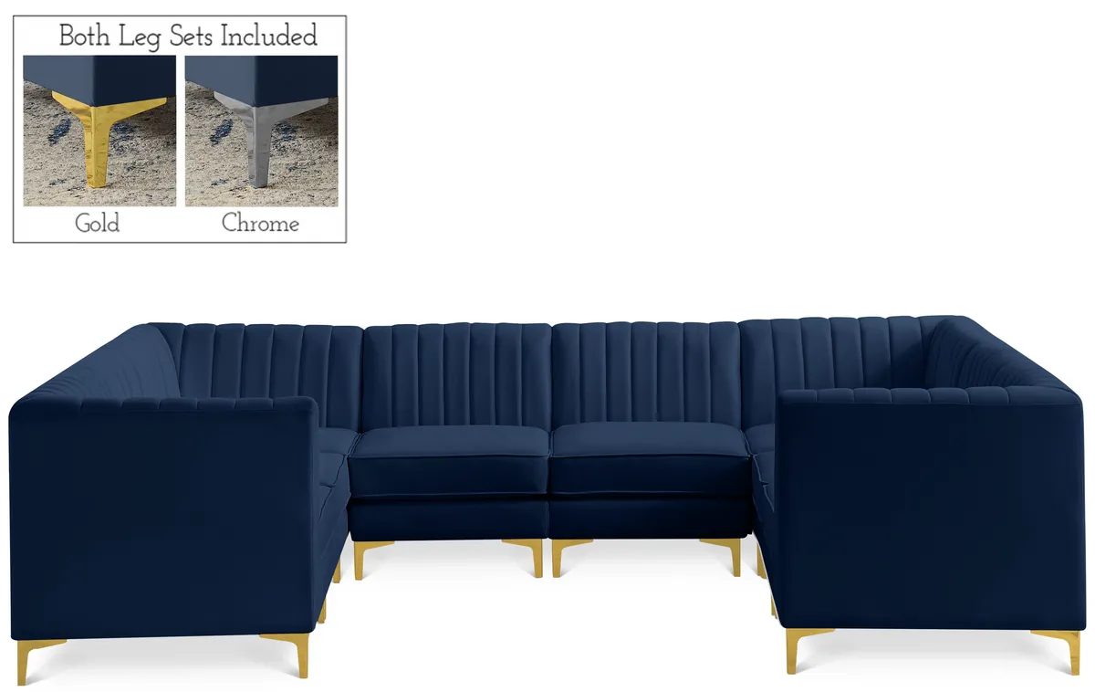 Alina - 8 Piece Modular Sectional - Navy
