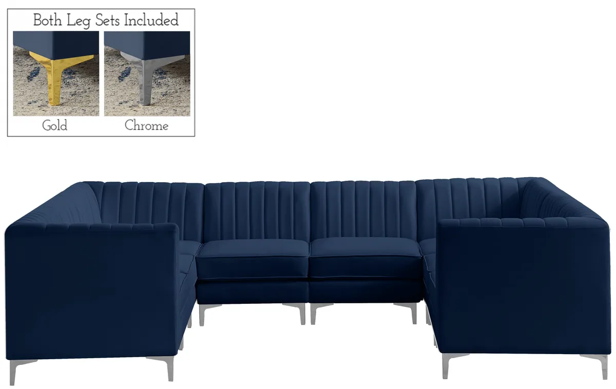 Alina - 8 Piece Modular Sectional - Navy - View 2