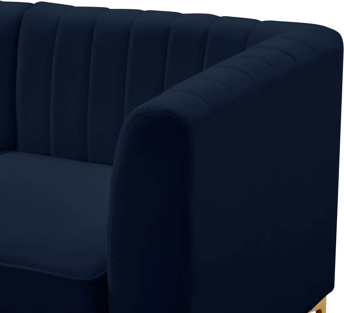 Alina - 6 Piece Modular U-Shaped Sectional - Navy