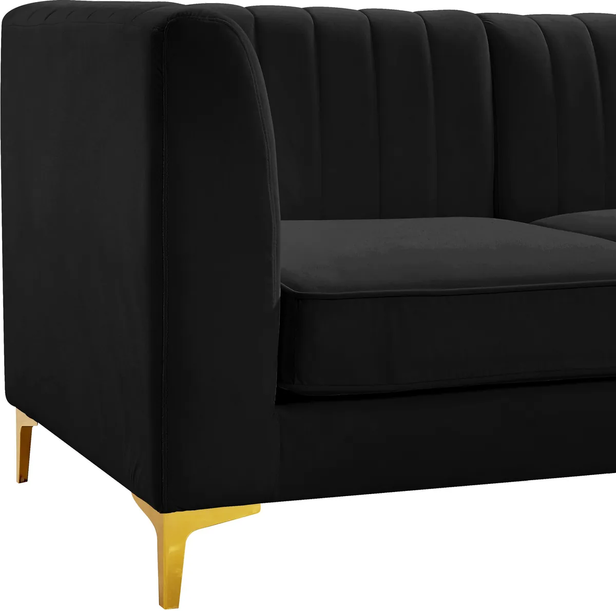 Alina - 5 Piece Modular Corner Sectional - Black