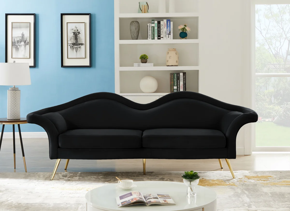 Lips - Sofa - Black - View 2