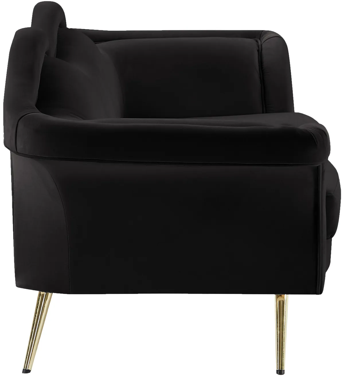 Lips - Loveseat - Black