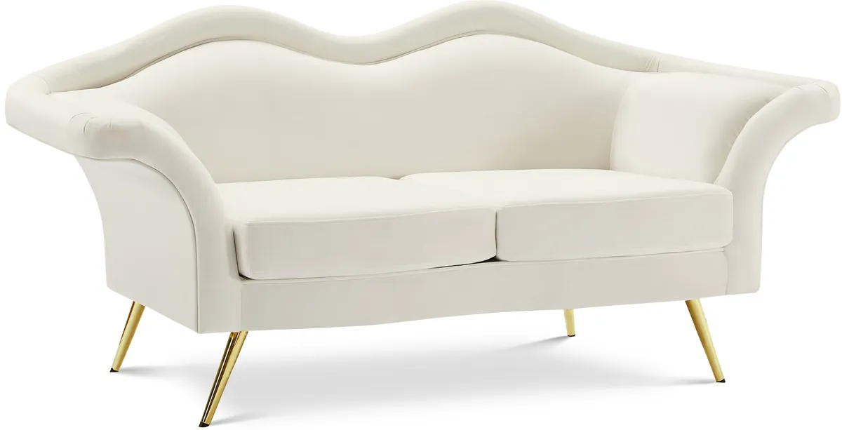 Lips - Loveseat - Cream