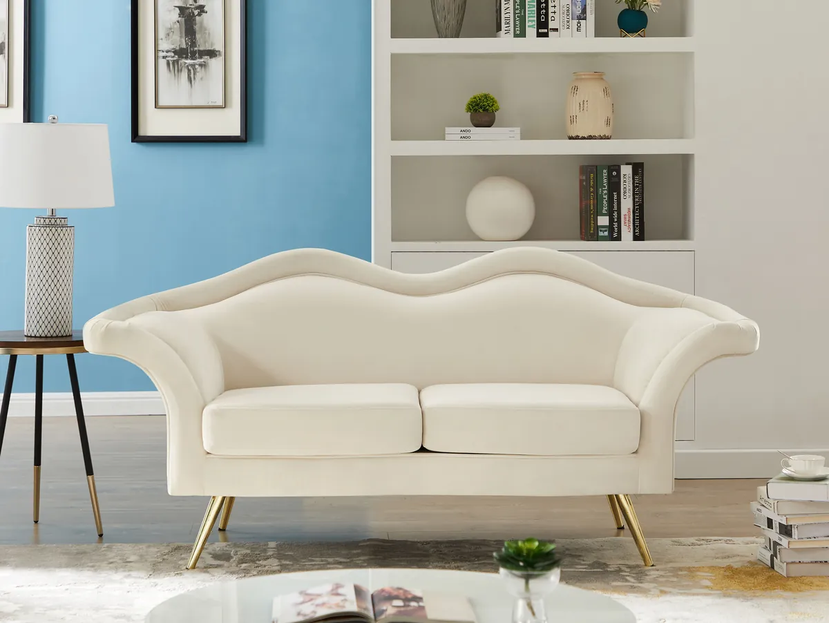 Lips - Loveseat - Cream - View 2
