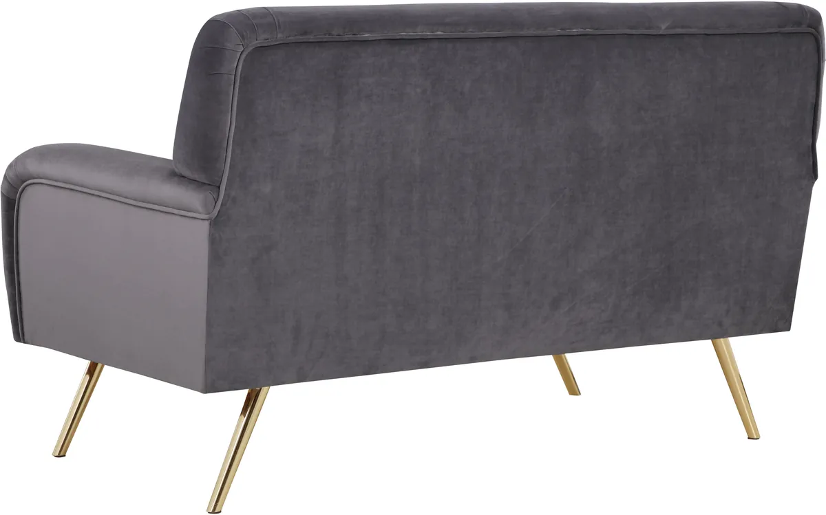 Lips - Loveseat - Gray