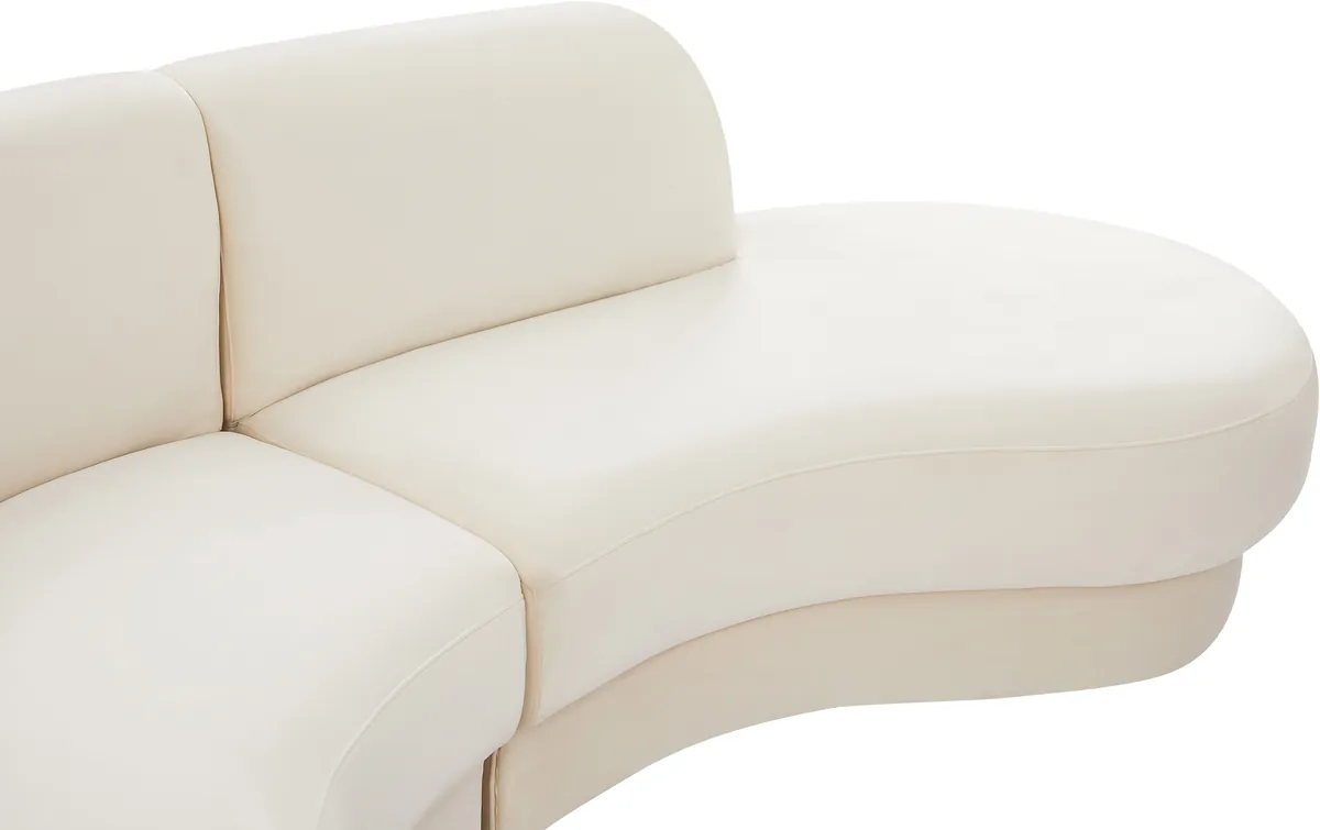 Rosa - 3 Piece Sectional - Cream