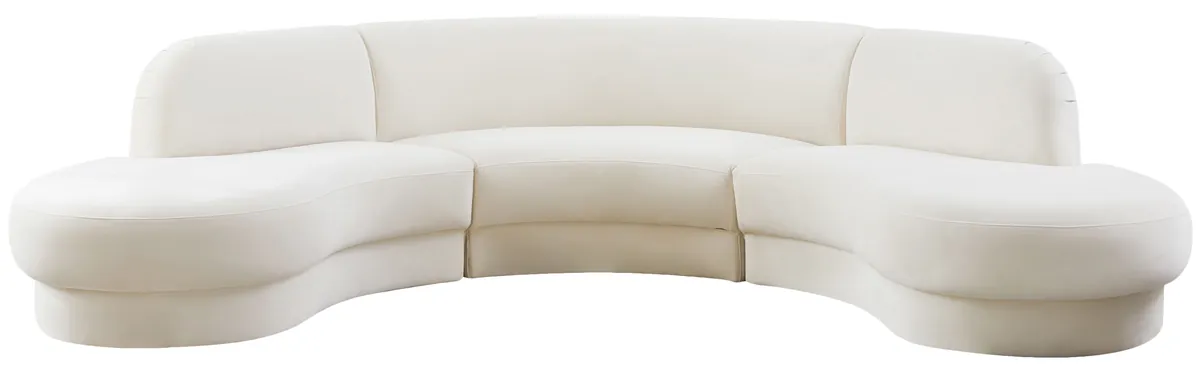 Rosa - 3 Piece Sectional - Cream