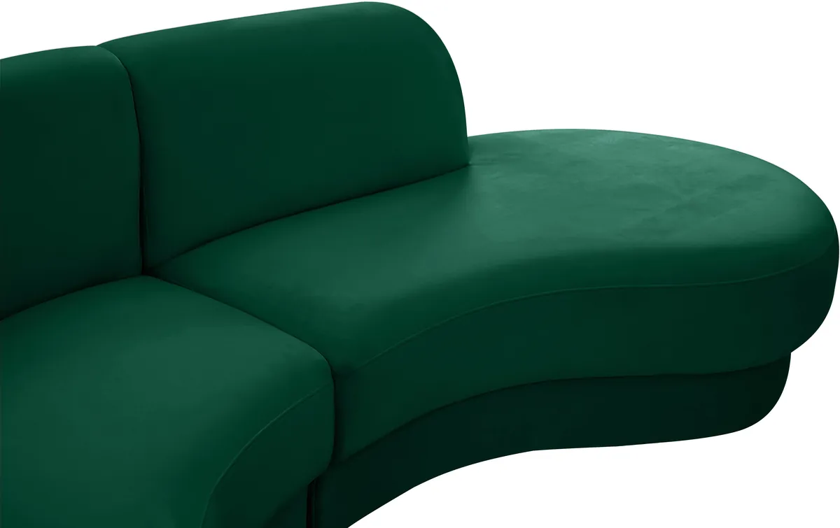 Rosa - 3 Piece Sectional - Green