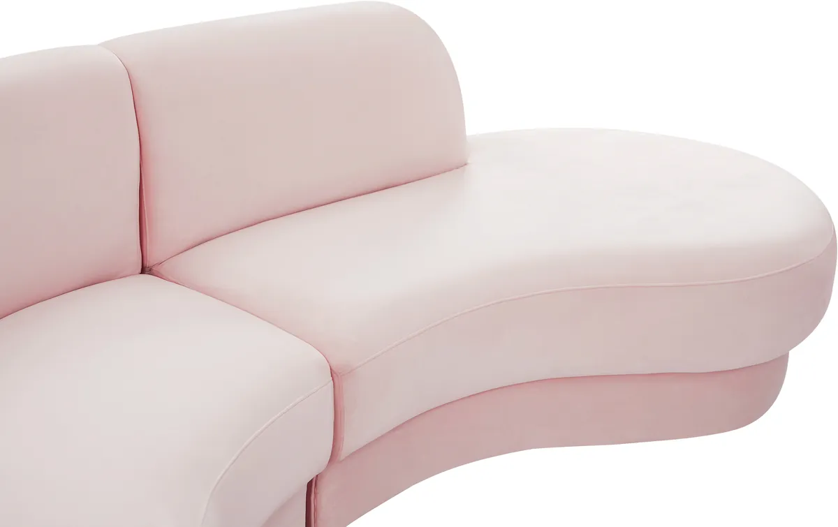 Rosa - 3 Piece Sectional - Pink