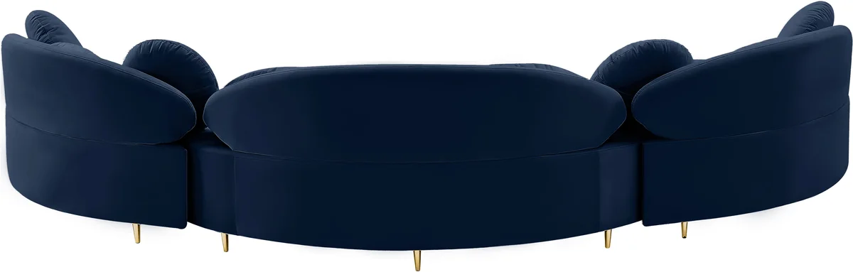 Vivacious - 3 Piece Sectional - Navy