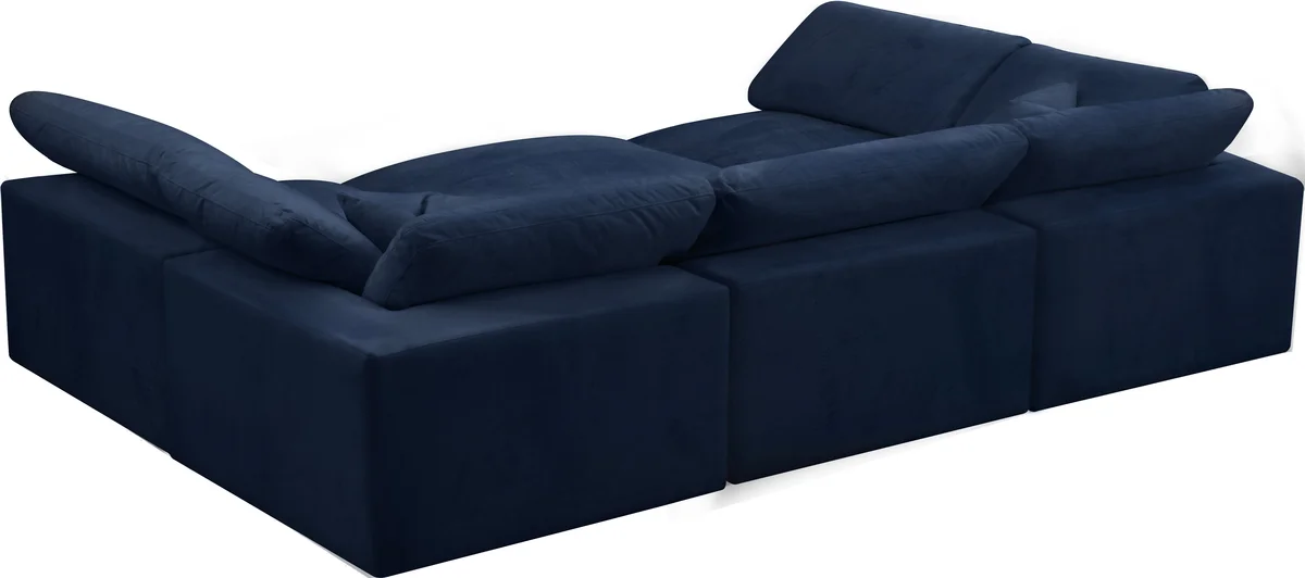 Cozy - 6 Piece Modular Sectional - Navy