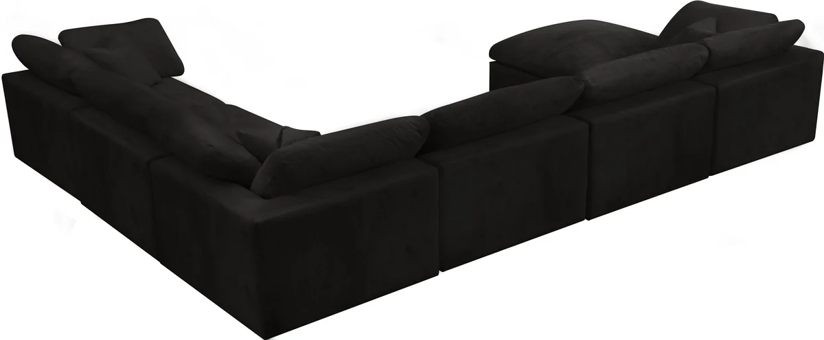 Cozy - 7 Piece Modular Sectional - Black