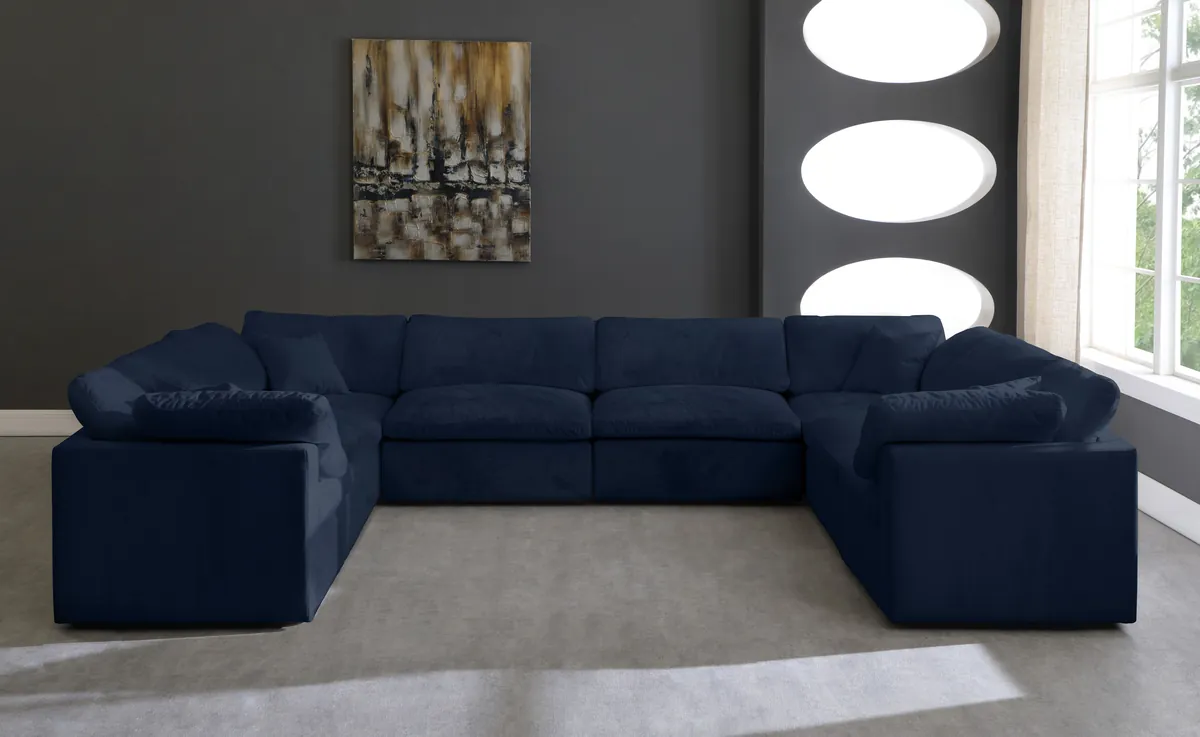 Cozy - 8 piece Modular Sectional - Navy