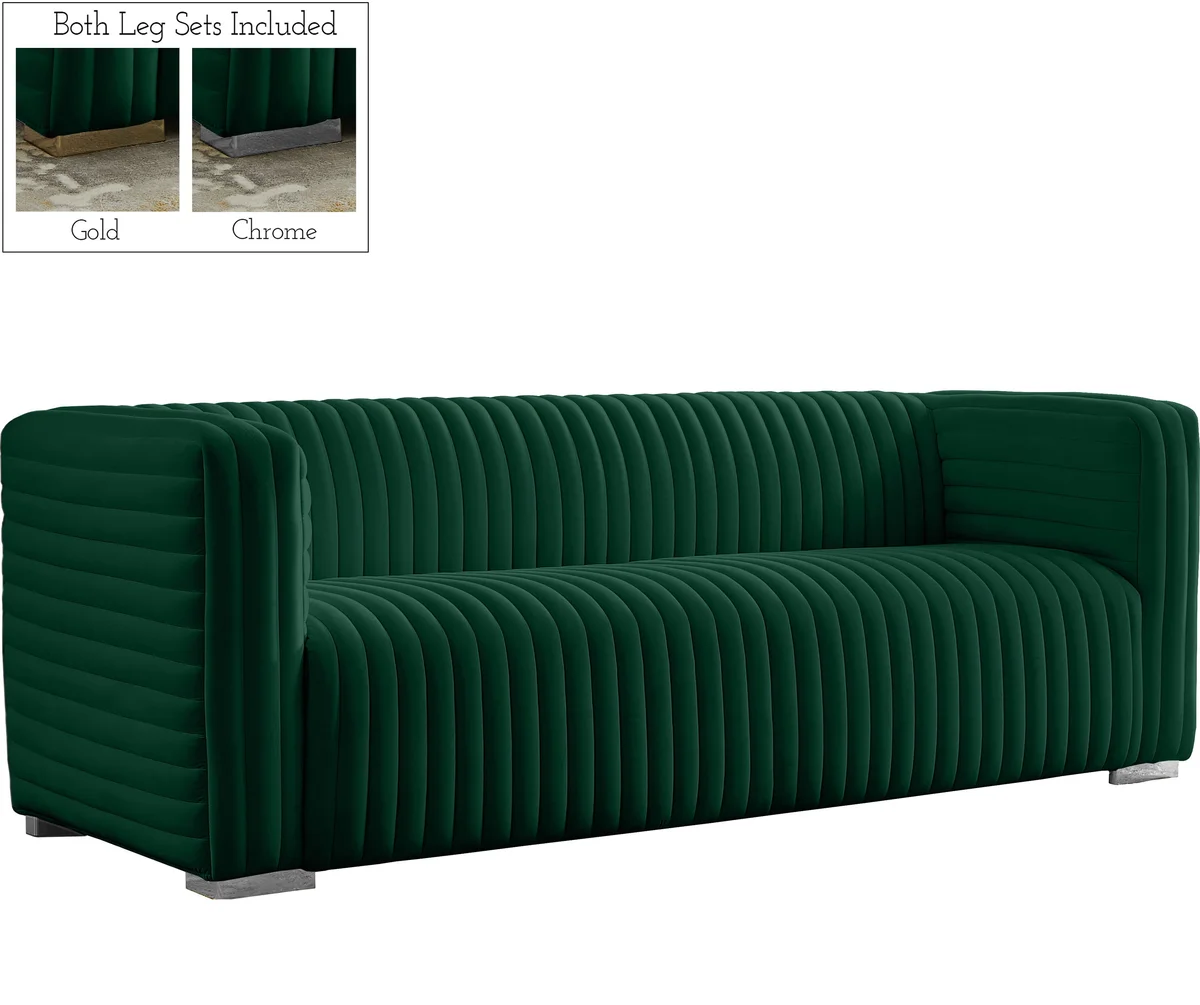 Ravish - Sofa - Green - View 2