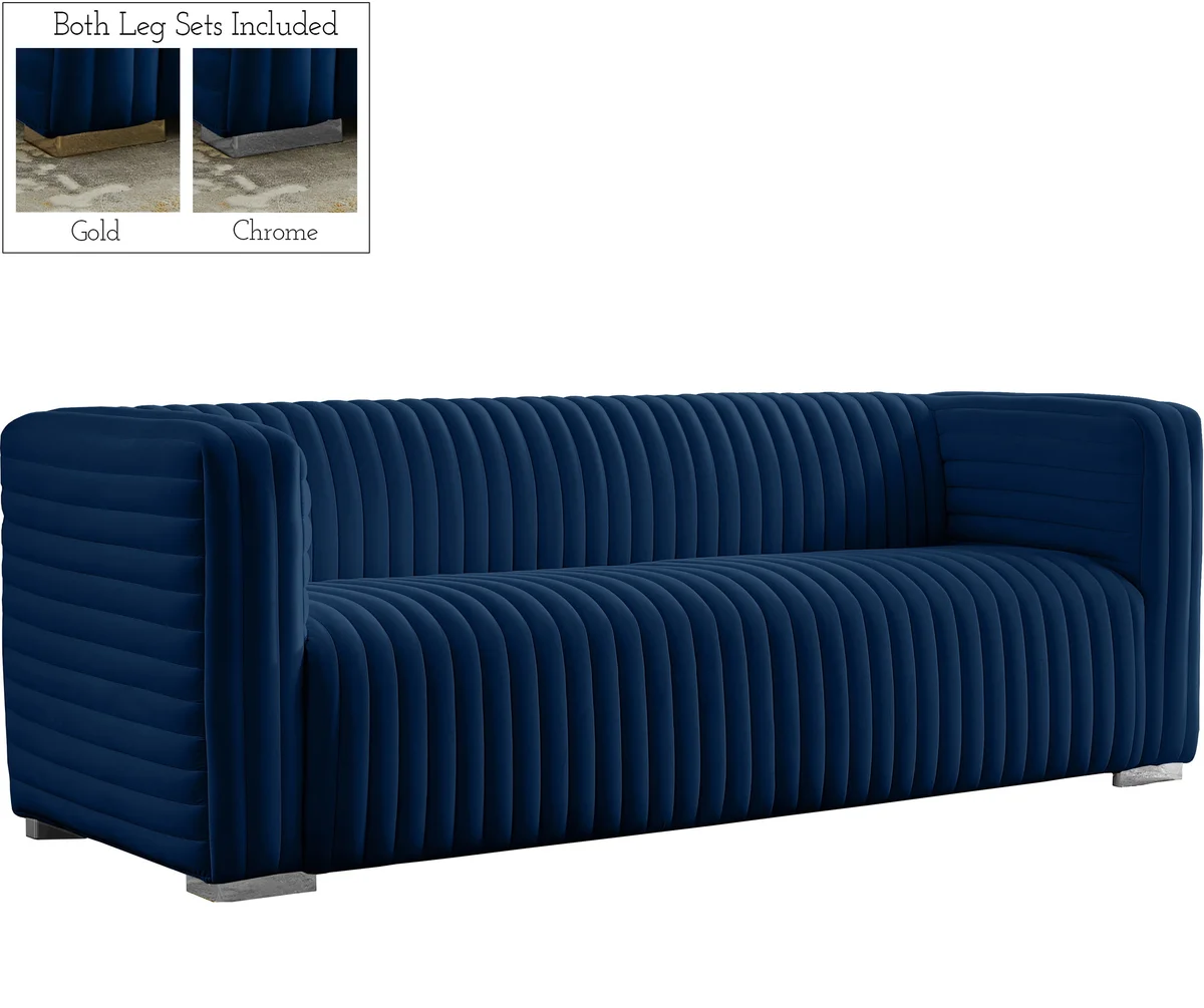 Ravish - Sofa - Navy - View 2