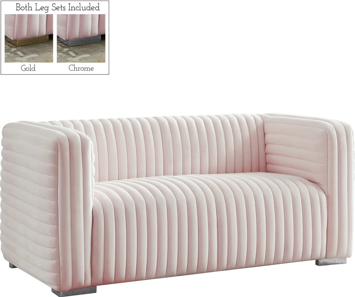 Ravish - Loveseat - Pink - View 2