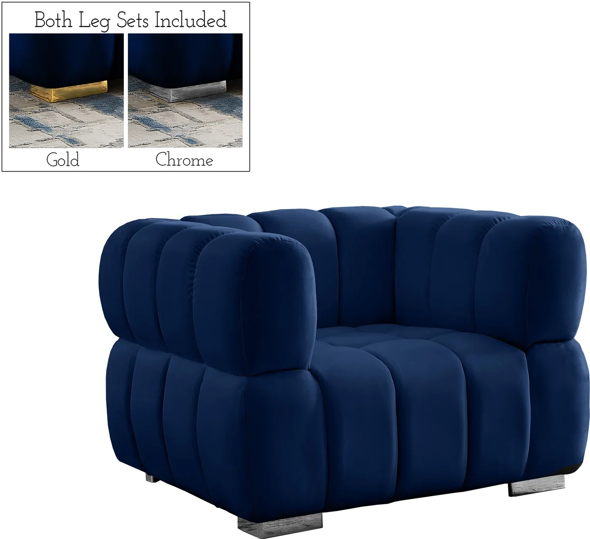 Gwen - Chair - Navy - View 2