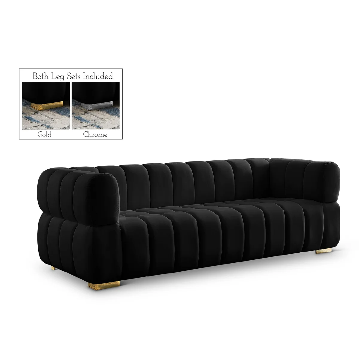 Gwen - Sofa - Black