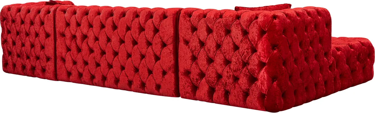 Coco - 3 Piece Sectional - Red