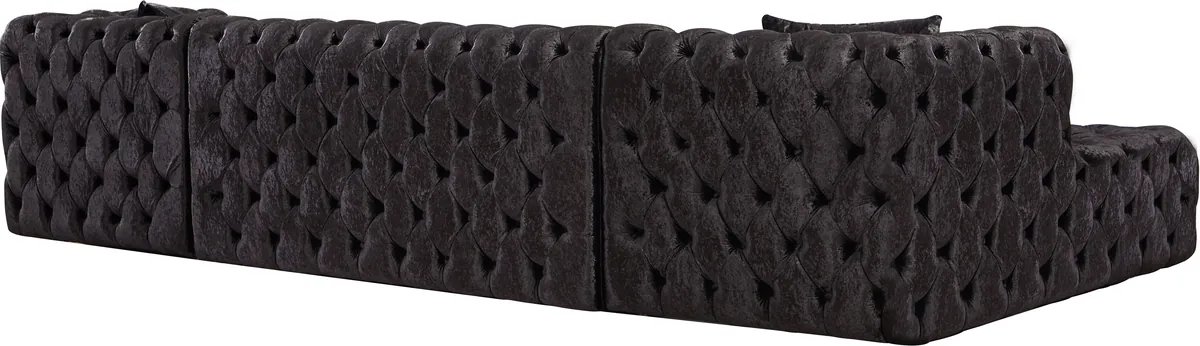 Coco - 3 Piece Sectional - Black