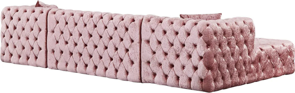Coco - 3 Piece Sectional - Pink