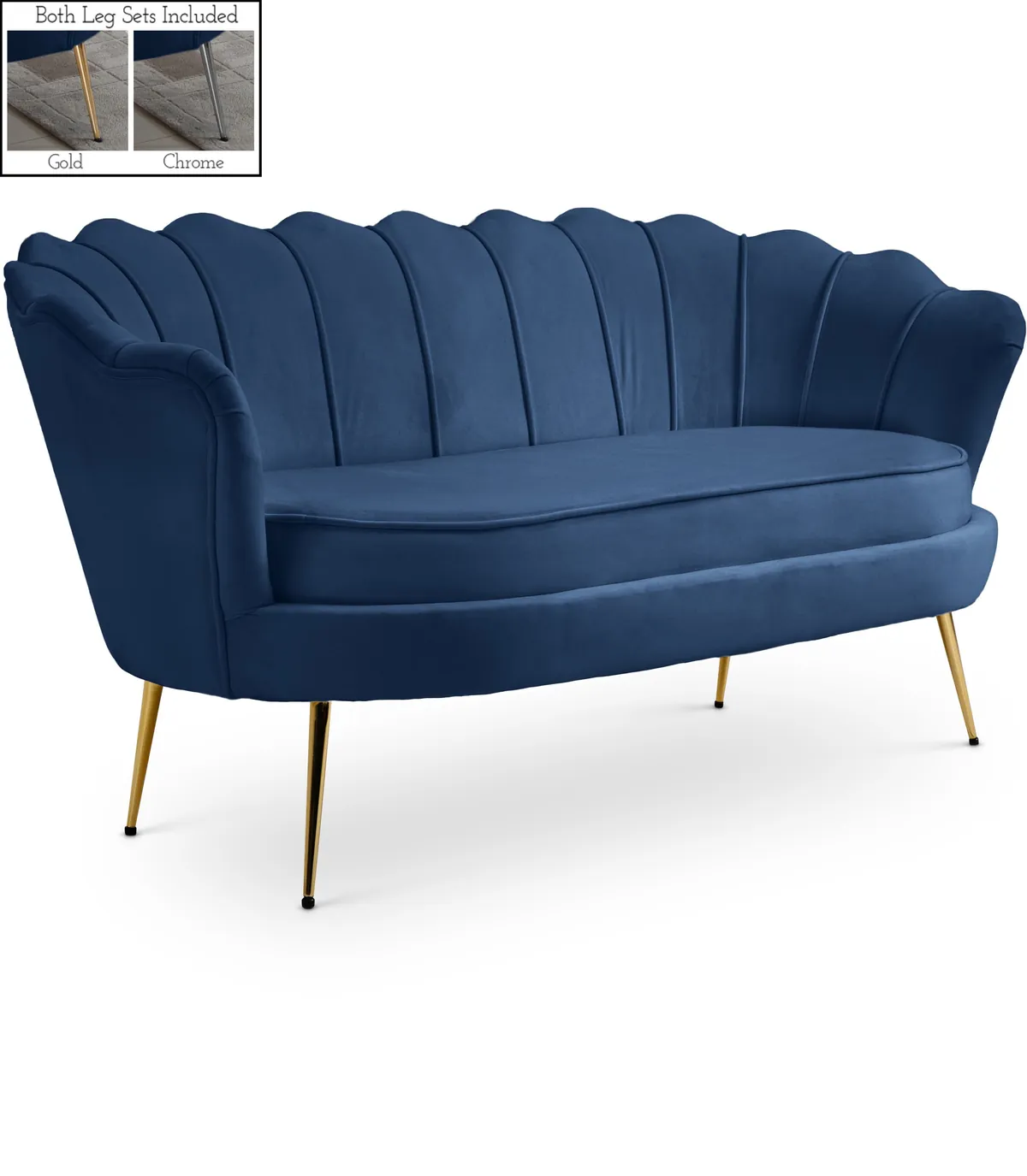 Gardenia - Loveseat - Navy