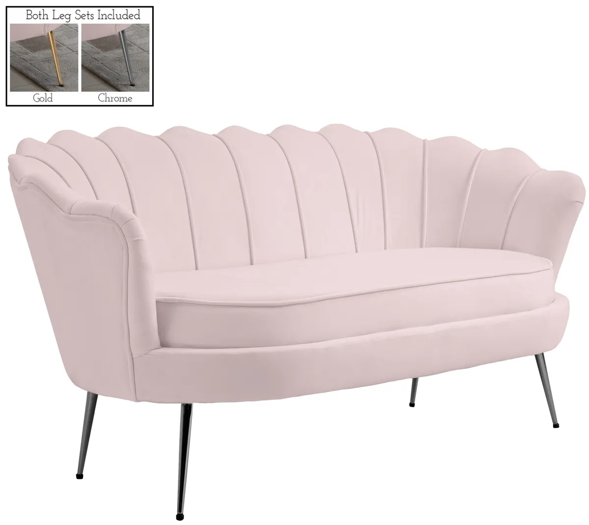 Gardenia - Loveseat - Pink - View 2