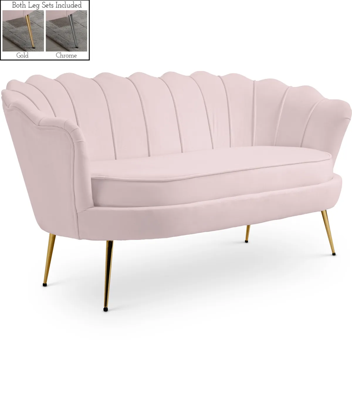 Gardenia - Loveseat - Pink