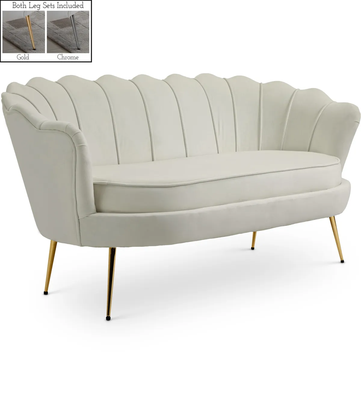 Gardenia - Loveseat - Cream
