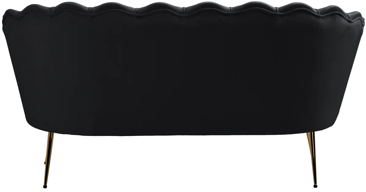 Gardenia - Loveseat - Black