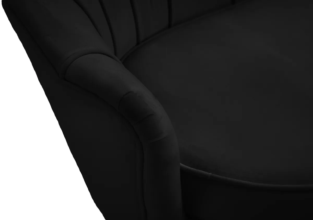 Gardenia - Loveseat - Black