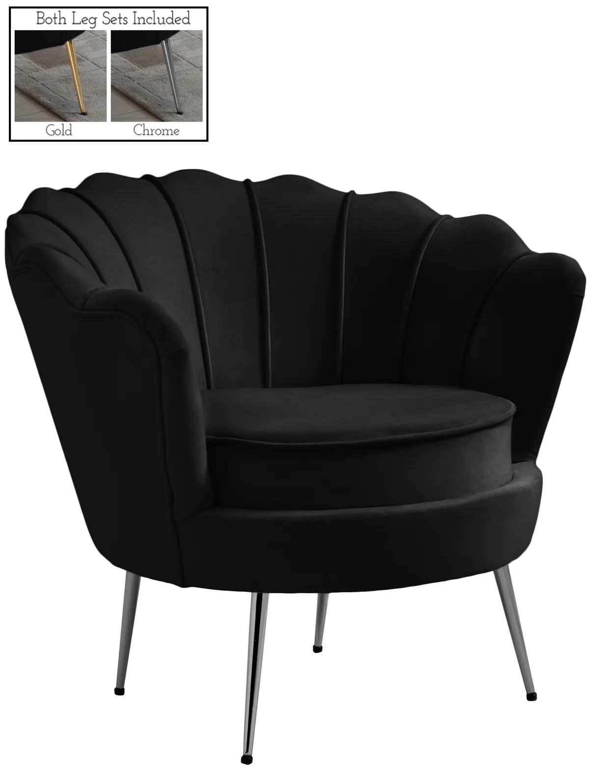 Gardenia - Chair - Black - View 2