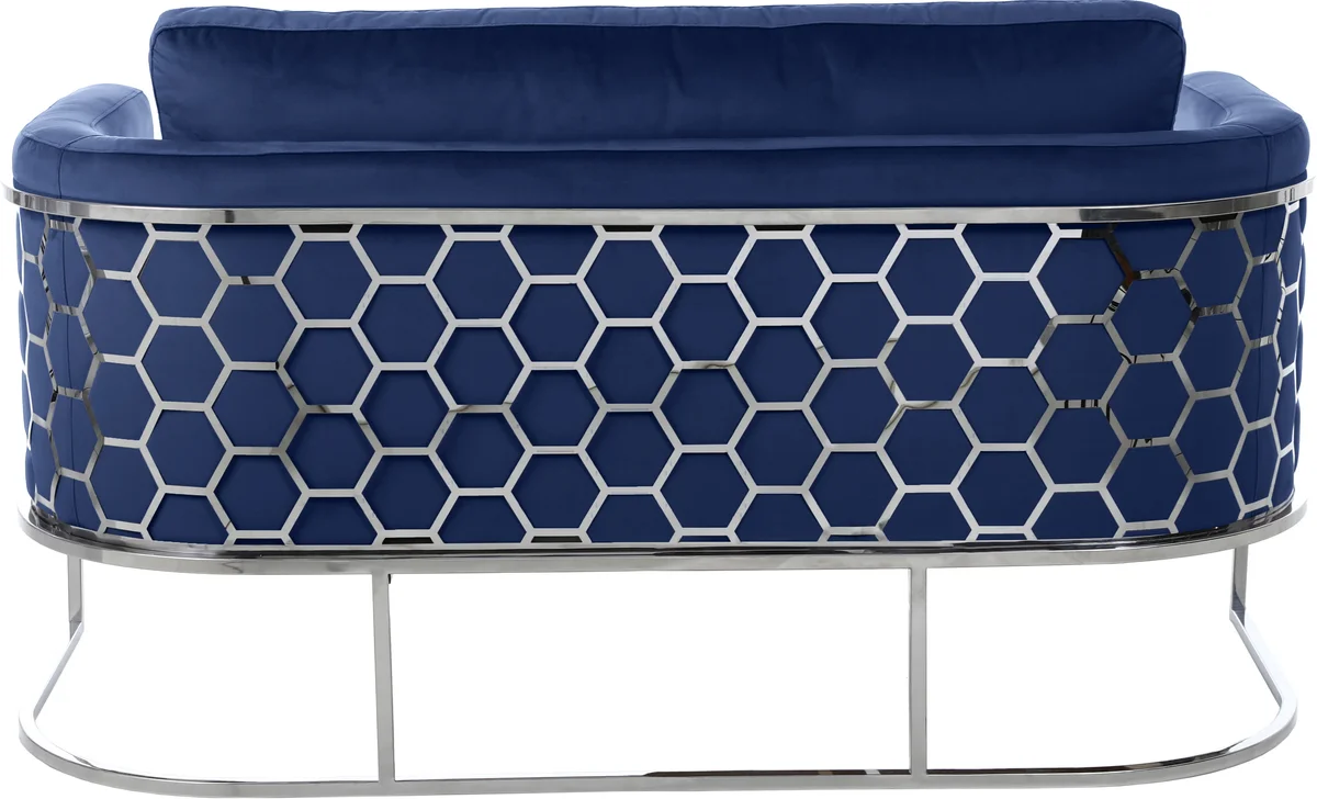 Casa - Loveseat - Navy - Fabric