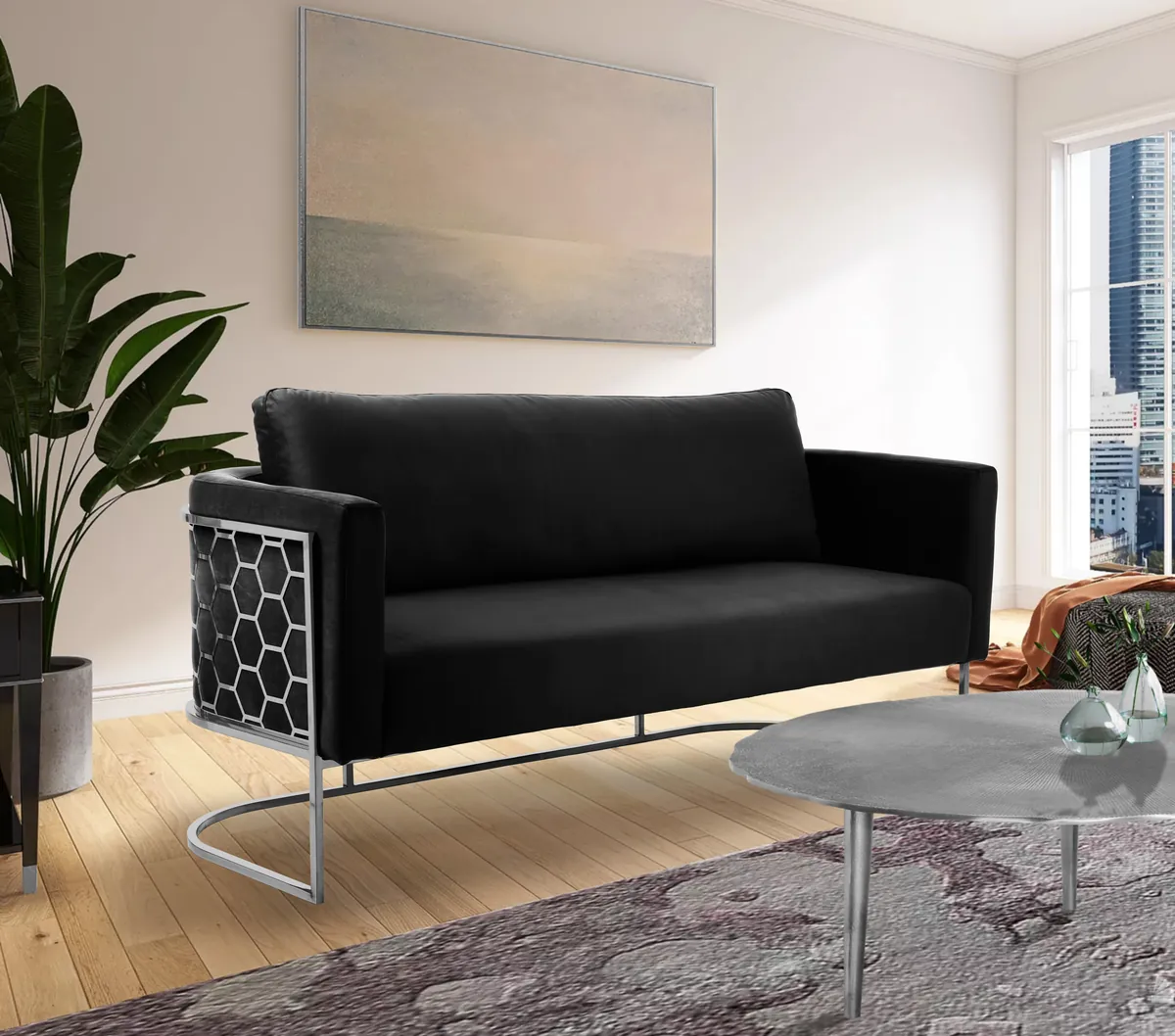 Casa - Sofa - Black - View 2