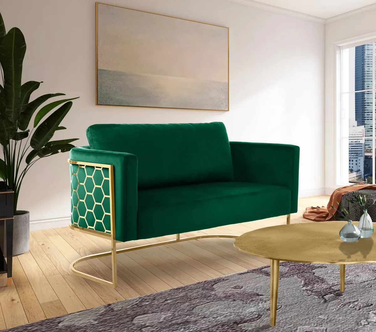 Casa - Loveseat - Green - View 2