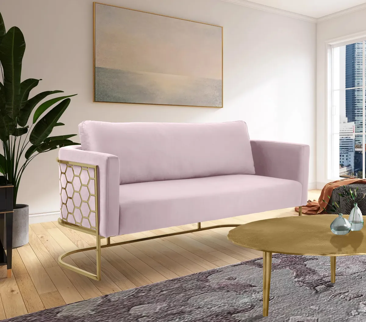 Casa - Sofa - Pink - View 2
