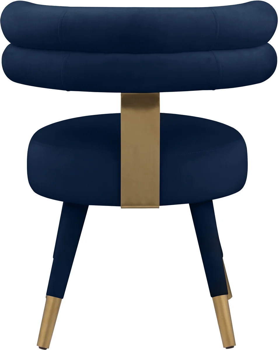 Fitzroy - Dining Chair (Set of 2) - Navy - View 2