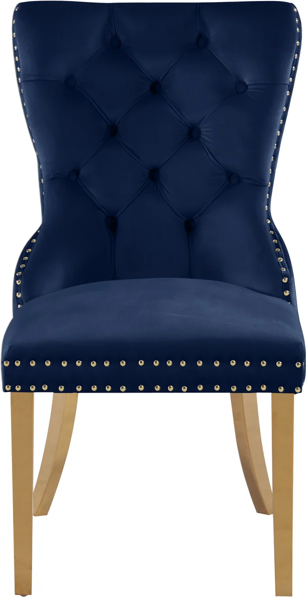 Carmen - Dining Chair (Set of 2) - Navy - View 2