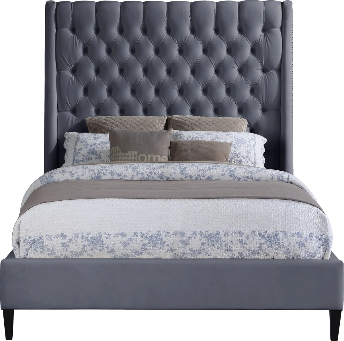 Fritz - King Bed - Gray